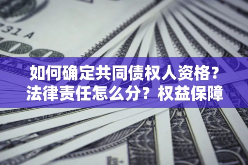 武汉如何确定共同债权人资格？法律责任怎么分？权益保障技巧揭秘！