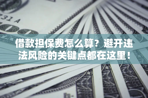武汉借款担保费怎么算？避开违法风险的关键点都在这里！