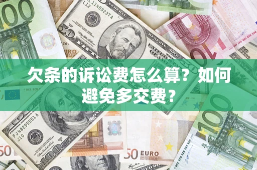 武汉欠条的诉讼费怎么算？如何避免多交费？