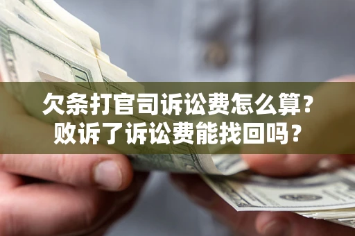武汉欠条打官司诉讼费怎么算？败诉了诉讼费能找回吗？