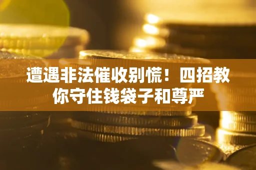 武汉遭遇非法催收别慌！四招教你守住钱袋子和尊严