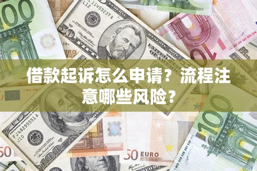 武汉借款起诉怎么申请？流程注意哪些风险？